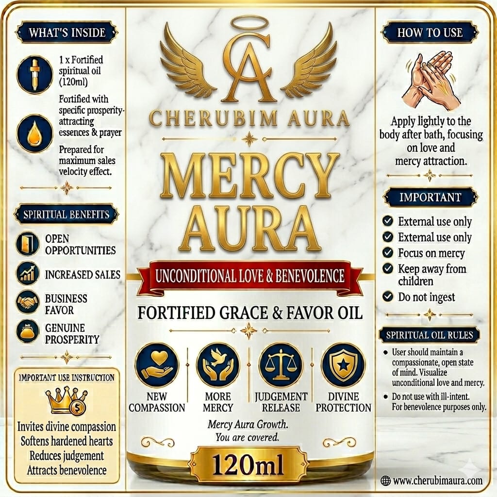 Cherubim Aura Mercy Unconditional Love & Benevolence Fortified Oil – 120ml