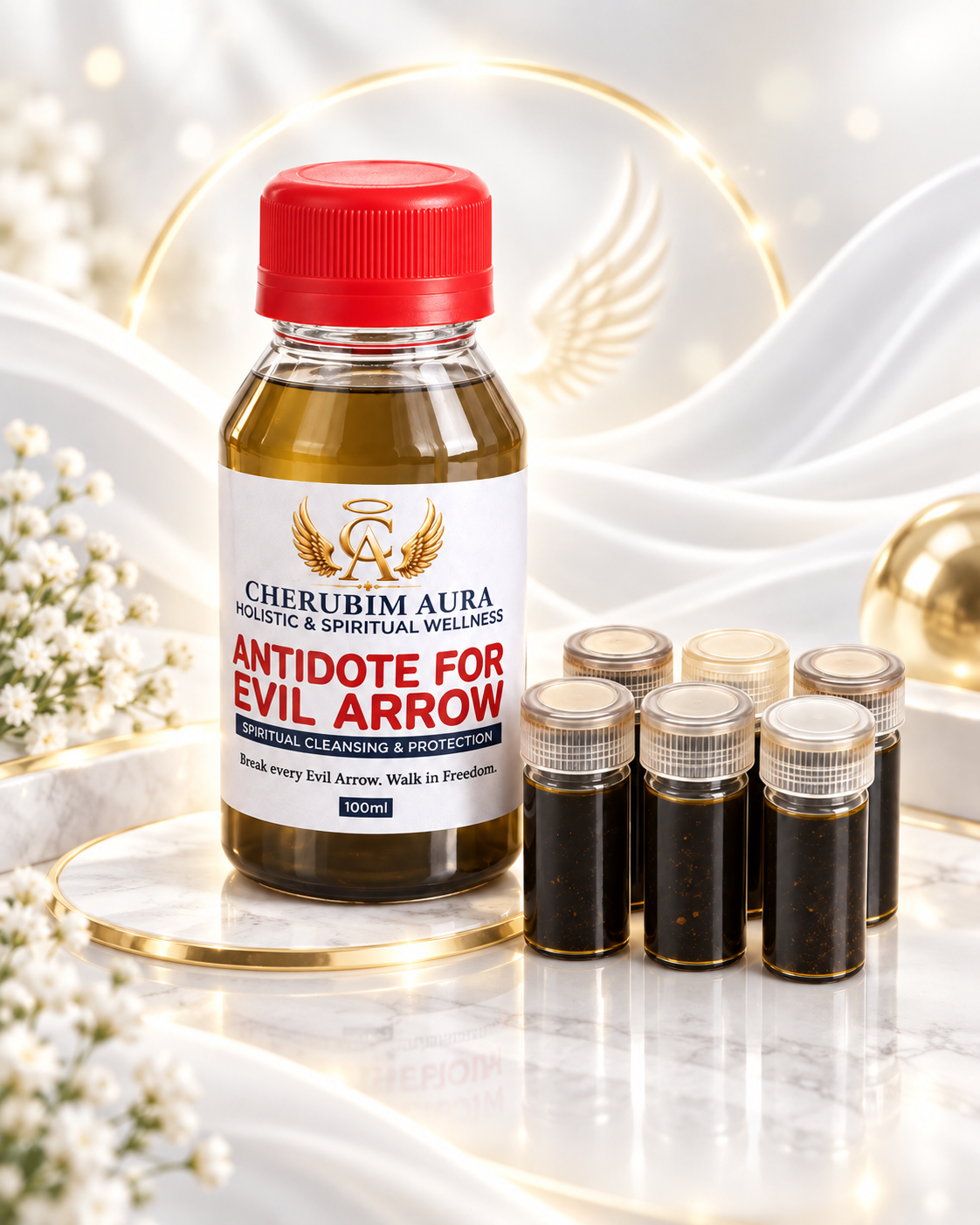 Cherubim Aura ANTIDOTE FOR EVIL ARROW (APORO OFA) – Spiritual Cleansing & Protection Set | 100ml