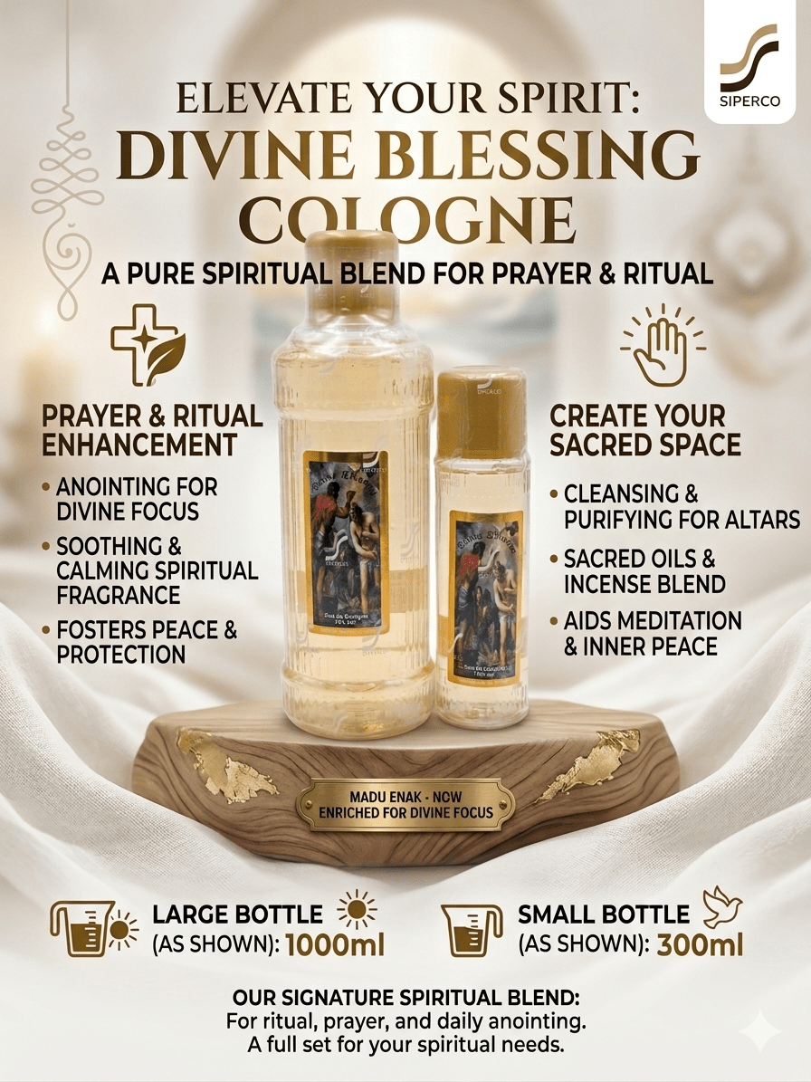 Divine Blessing Eau de Cologne | Premium Refreshing Fragrance | Everyday Cologne | 100ml & 300ml - Perfume - Cherubim Aura