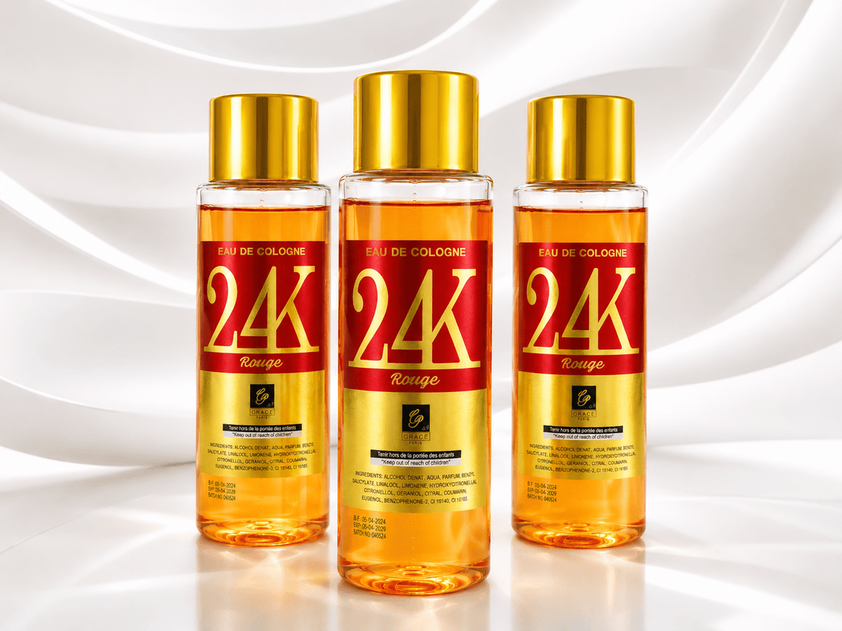 24K Rouge Eau De Cologne by Grace Paris – Luxury Floral, Fresh & Woody Spiritual Anointing Water for Confidence & Aura Refinement - Perfume - Cherubim Aura