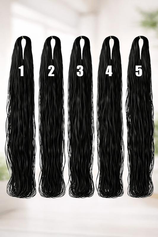 5PCS African Rubber Thread for Hair Threading – Traditional Afro Hair Stretching & Styling Cord - Hair Accessories - Cherubim Aura