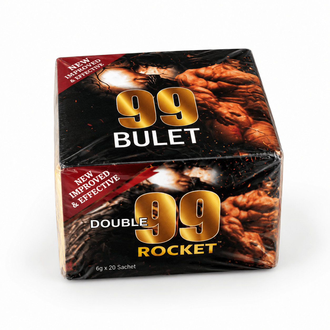 99 Bulet Double 99 Rocket Herbal Man Power Supplement – 6g Sachets - Adult Intimacy product - Cherubim Aura