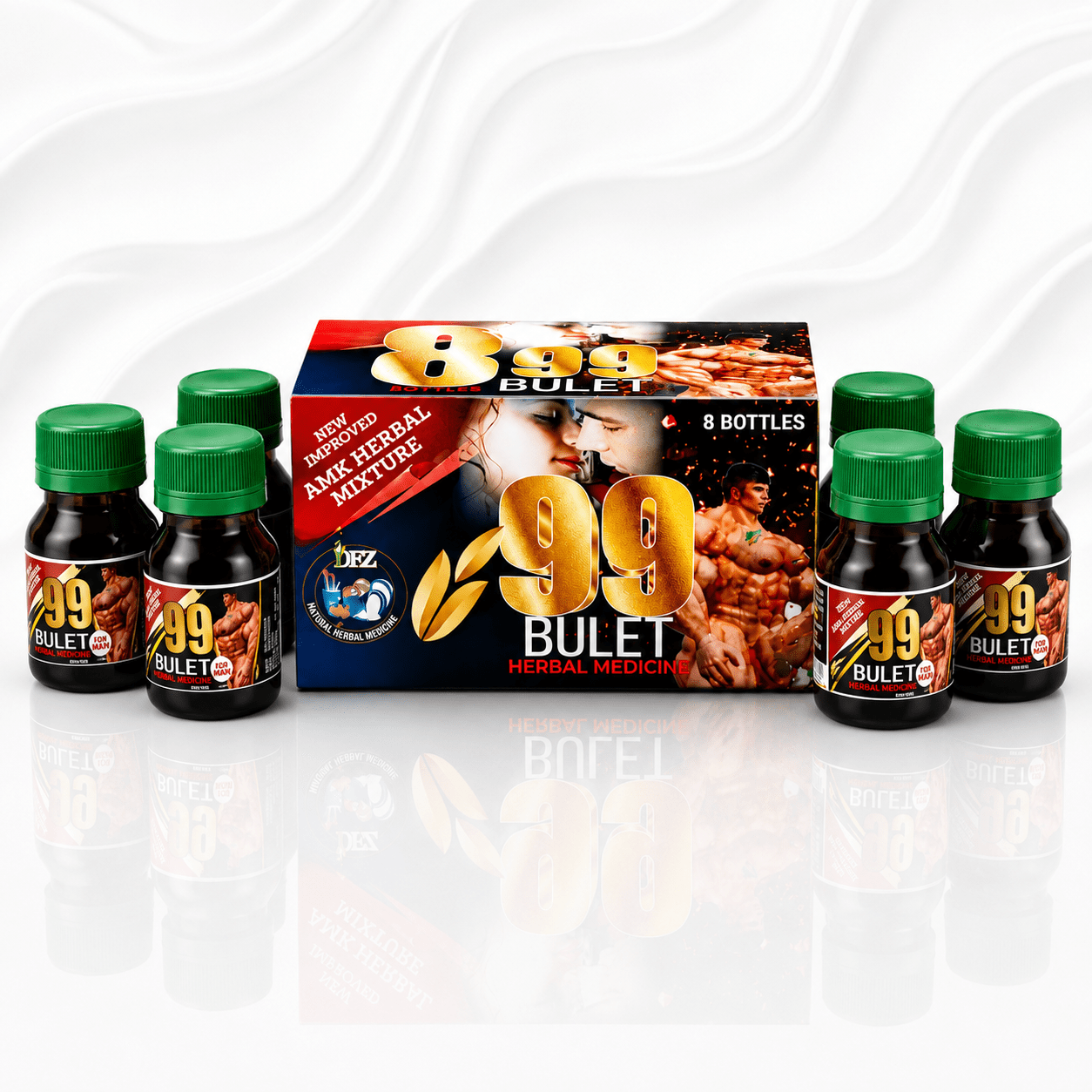 99 Bulet Herbal Mixture for Men – 3 Bottle Pack | Male Vitality & Performance Support - Herbal Wellness - Cherubim Aura