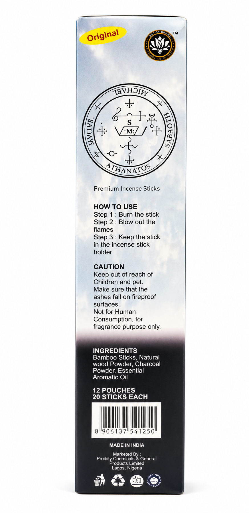 St. Michael Premium Incense Sticks | 20 Slow-Burning Aromatic Incense for Prayer, Worship & Home Fragrance