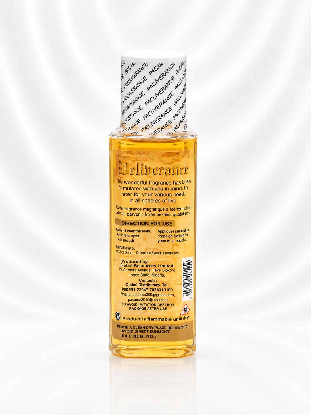 Deliverance Spiritual Perfume | Long-Lasting Unisex Cologne for Victory & Protection| 300ml
