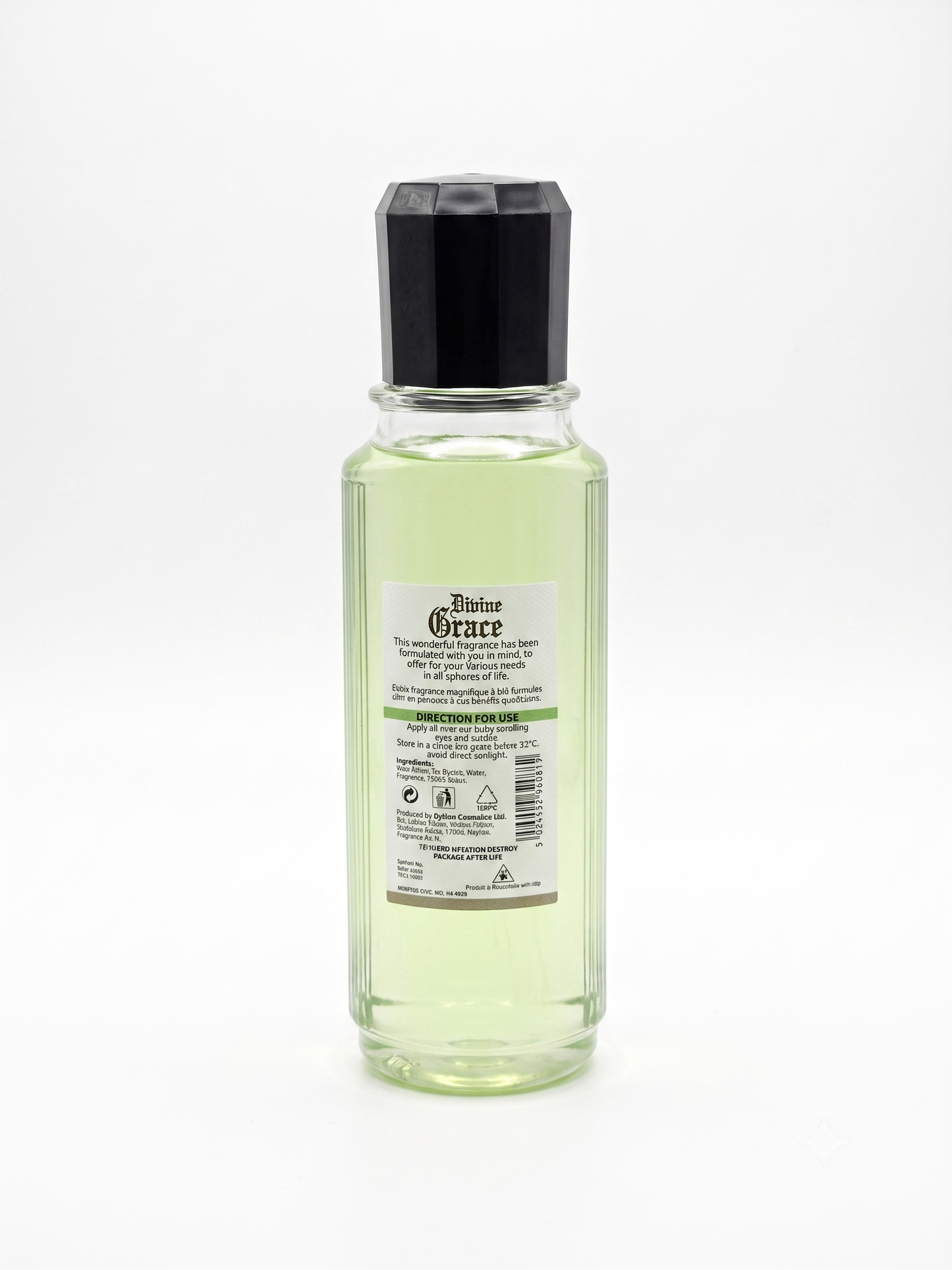 Divine Grace Eau de Cologne | Premium Long-Lasting Refreshing Fragrance | 500ml, 250ml & 150ml