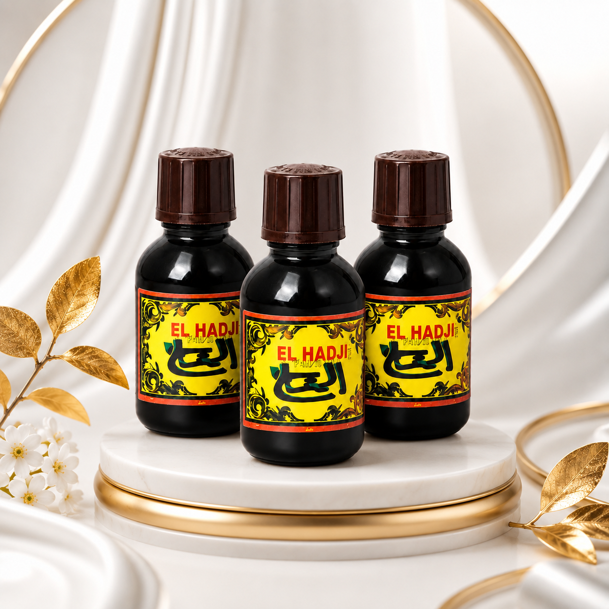 El Hadji Spiritual Oil Perfume 30ml – Alcohol-Free Concentrated Aura Perfume