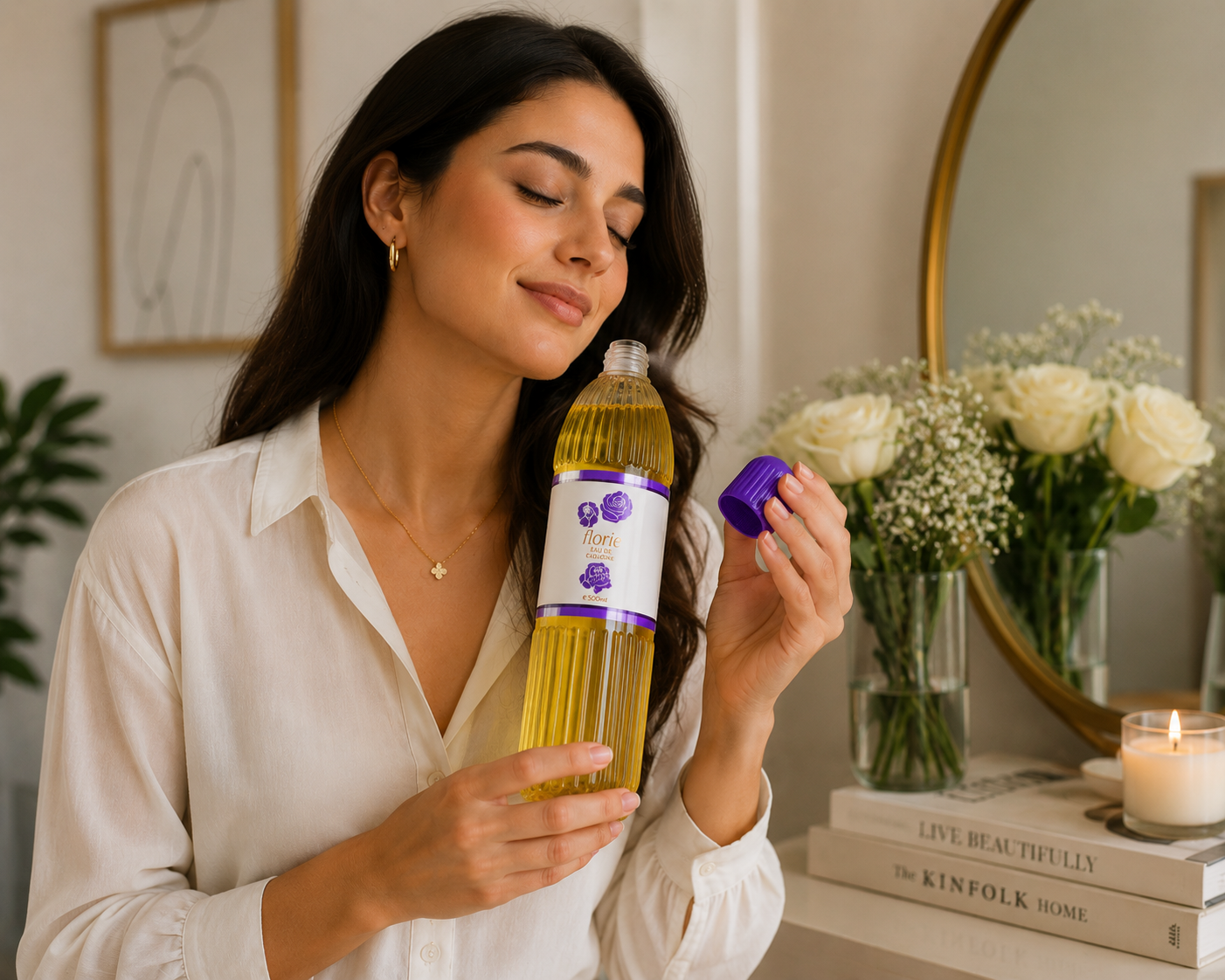 Florie Eau de Cologne | Elegant Floral Fragrance | Long-Lasting Fresh Cologne | 500ml