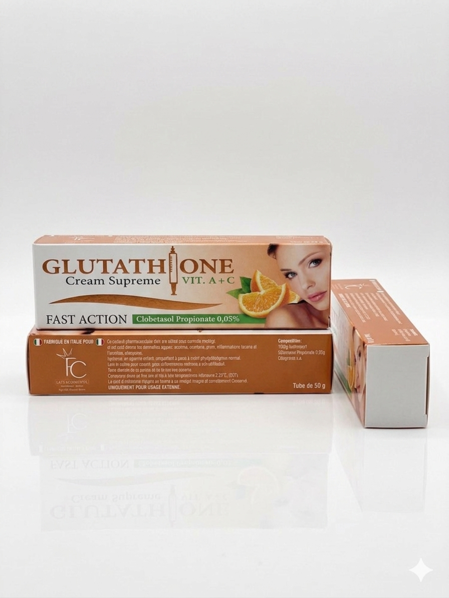 Glutathione Cream Supreme Vitamin A+C – Fast Action Nourishing Skin Cream 50g
