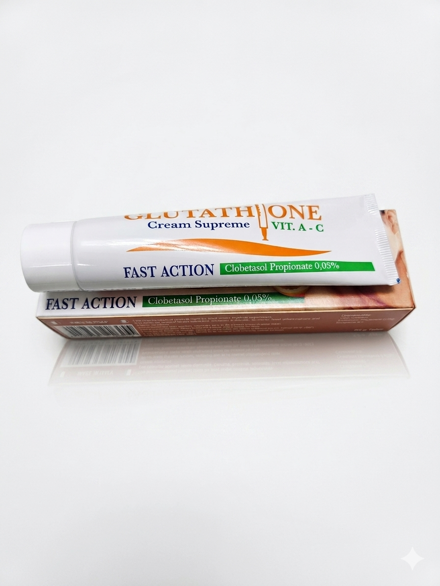 Glutathione Cream Supreme Vitamin A & C Fast Action Skin Cream50g 12