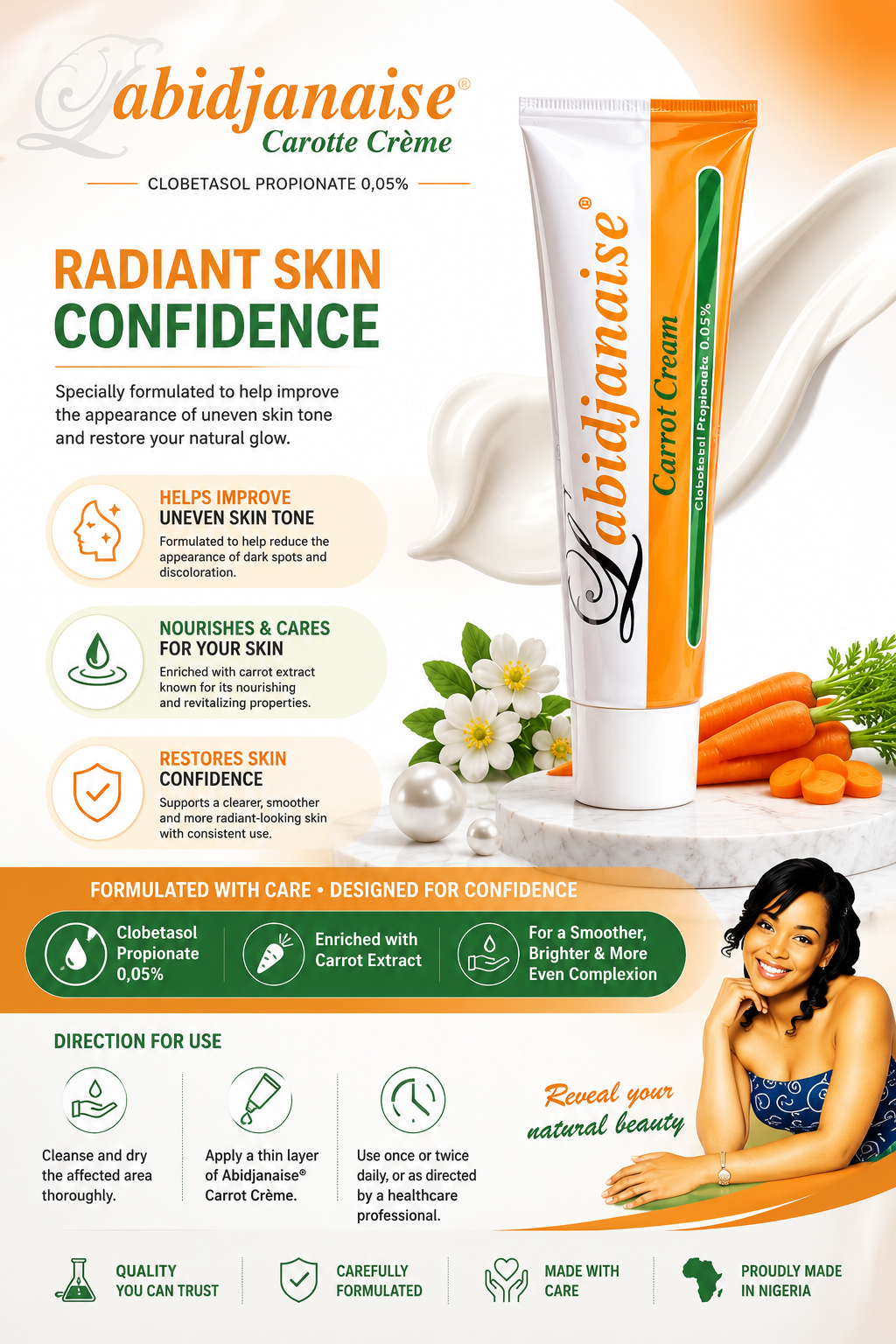 Labidjanaise Carotie Crème – Topical Treatment – 50g