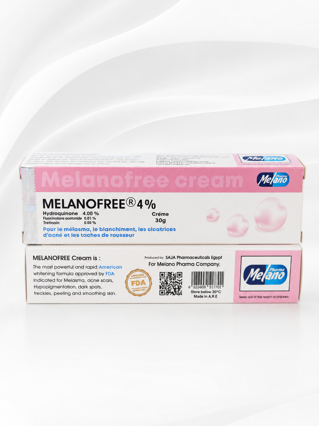 Melanofree 4% Hydroquinone Cream 30g – Melasma & Dark Spot Corrector