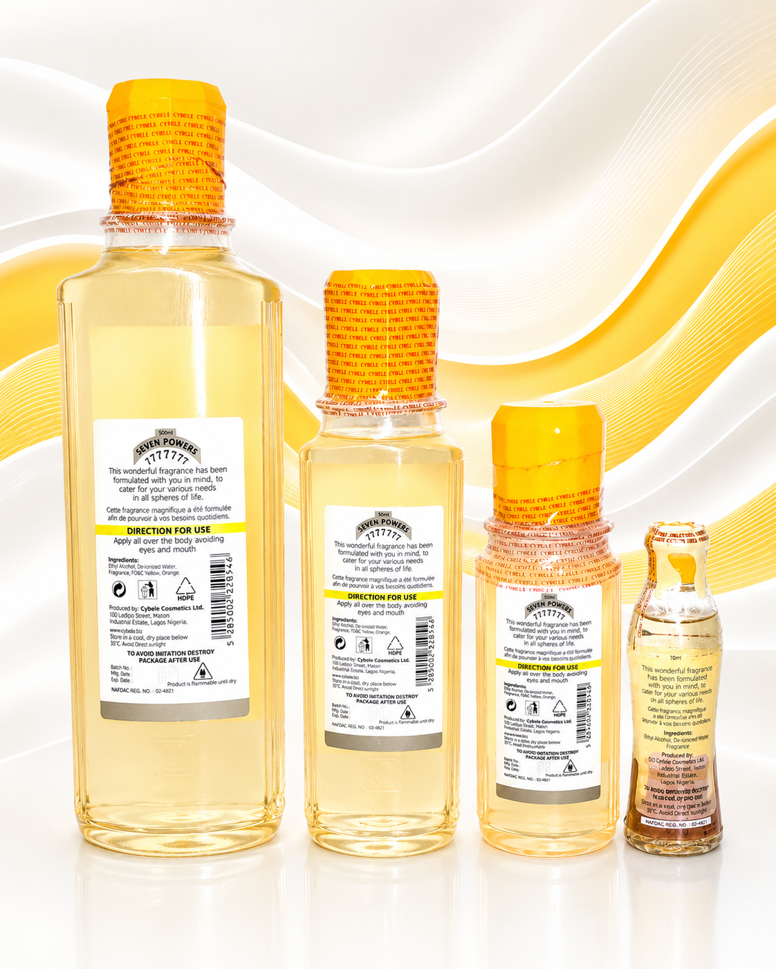 Seven Points 7777777 Spiritual Perfume | Blessed Spiritual Cologne for Prayer, Favour & Positive Energy | 500ml, 250ml, 150ml & 50ml