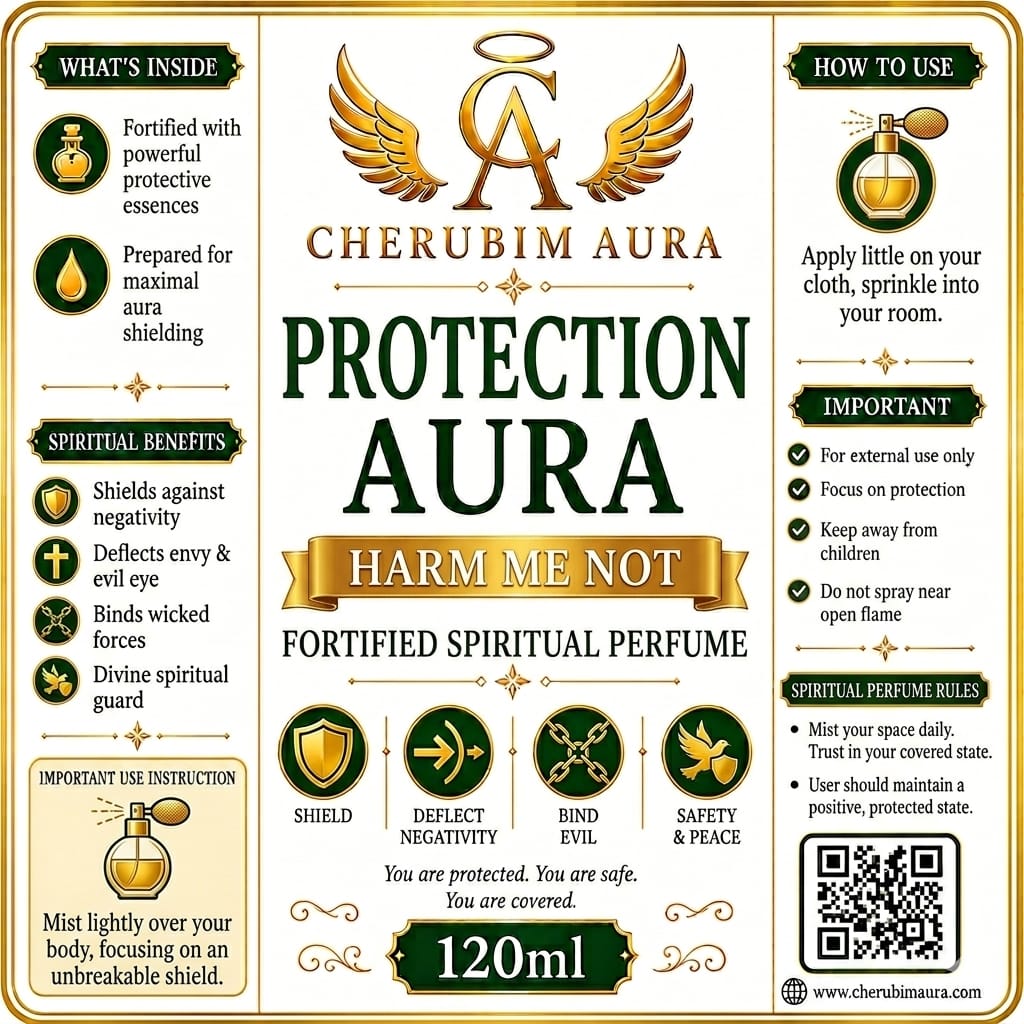 Cherubim Aura Protection Harm Me Not Fortified Spiritual Perfume – 120ml