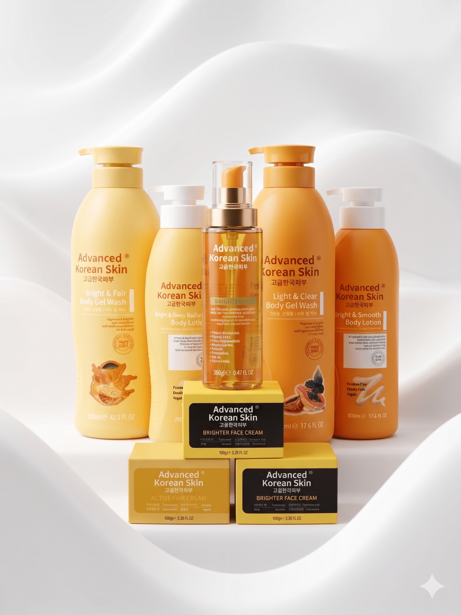 Advanced Korean Skin Collection | Korean-Inspired Face & Body Care | Body Wash, Body Lotion, Serum & Face Cream - Skincare - Cherubim Aura