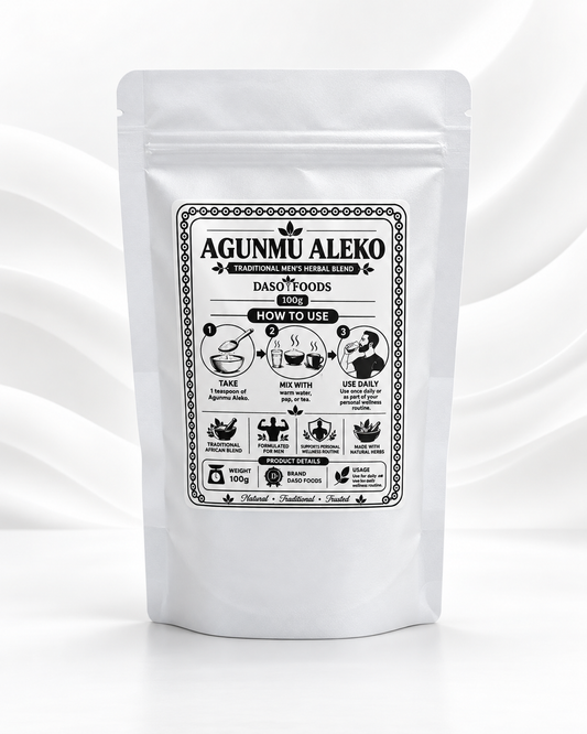 Daso Foods Agunmu Aleko 100g – Traditional Men’s Herbal Blend | African Botanical Herbal Powder