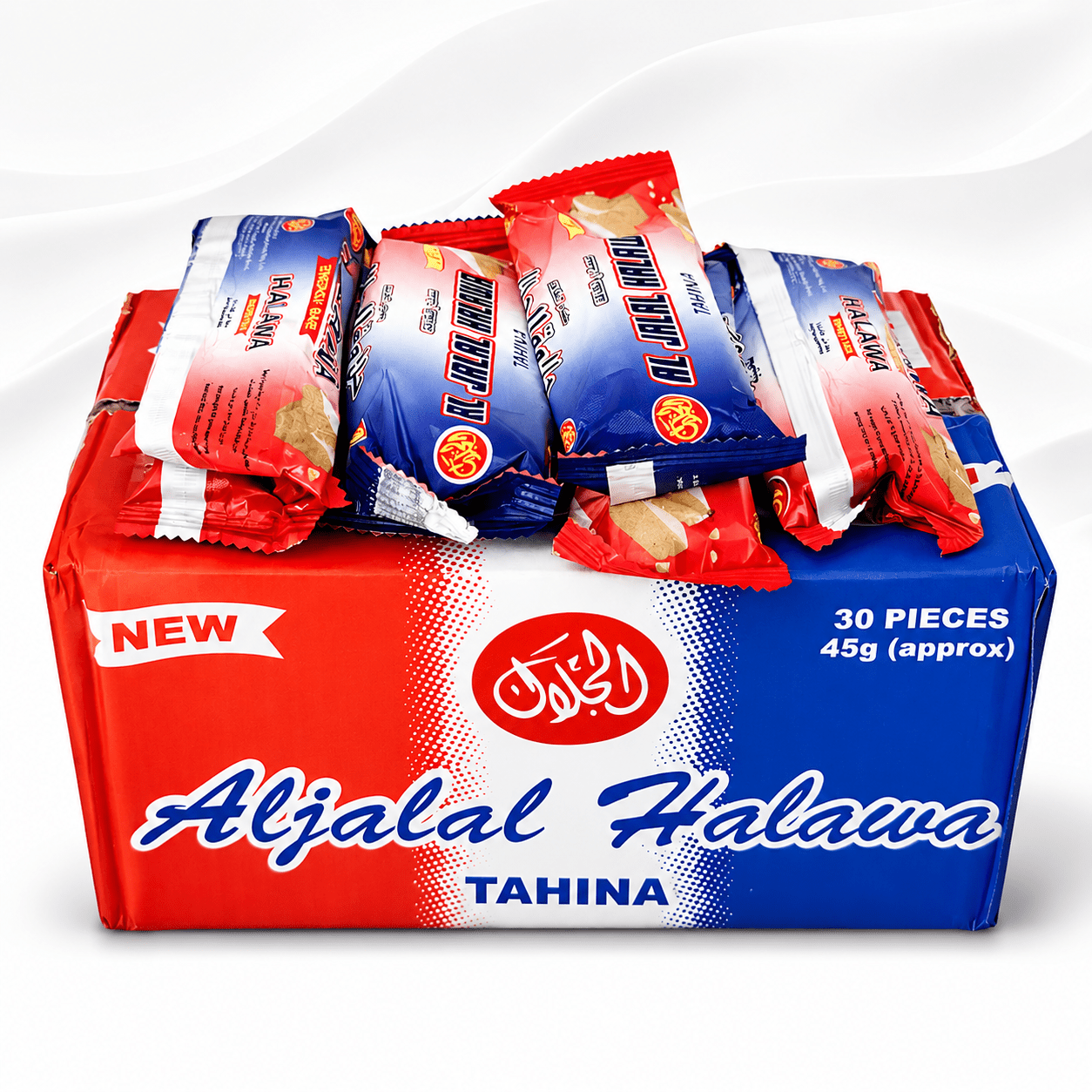 Al Jalal Halawa Tahina – Traditional Sesame Halva Sweet Treat – Adult Intimacy Biscuits - 5 Sackets - Adult Intimacy product - Cherubim Aura