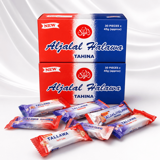 Al Jalal Halawa Tahina – Traditional Sesame Halva Sweet Treat – Adult Intimacy Biscuits - 5 Sackets - Adult Intimacy product - Cherubim Aura
