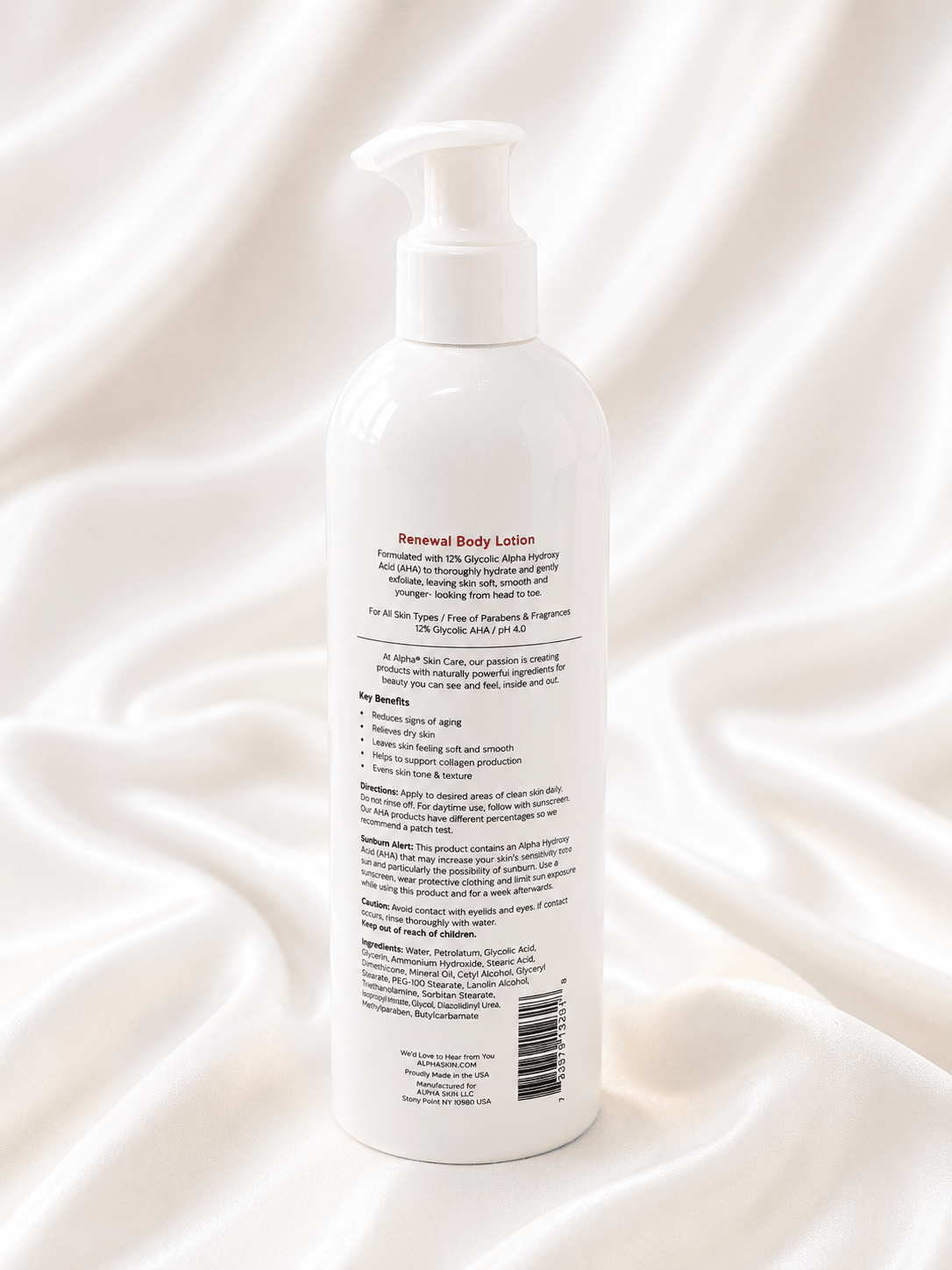 Alpha Skin Care Renewal Body Lotion 12% Glycolic AHA | Exfoliating & Hydrating Body Lotion | 340g (12oz) - Body Lotion - Cherubim Aura