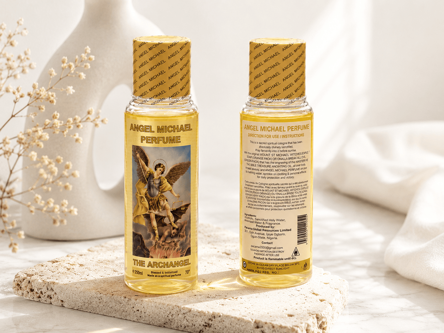 Angel Michael Spiritual Perfume | Blessed & Initialized Protection Fragrance | Long-Lasting Spiritual Perfume | 250ml & 150ml - Perfume - Cherubim Aura