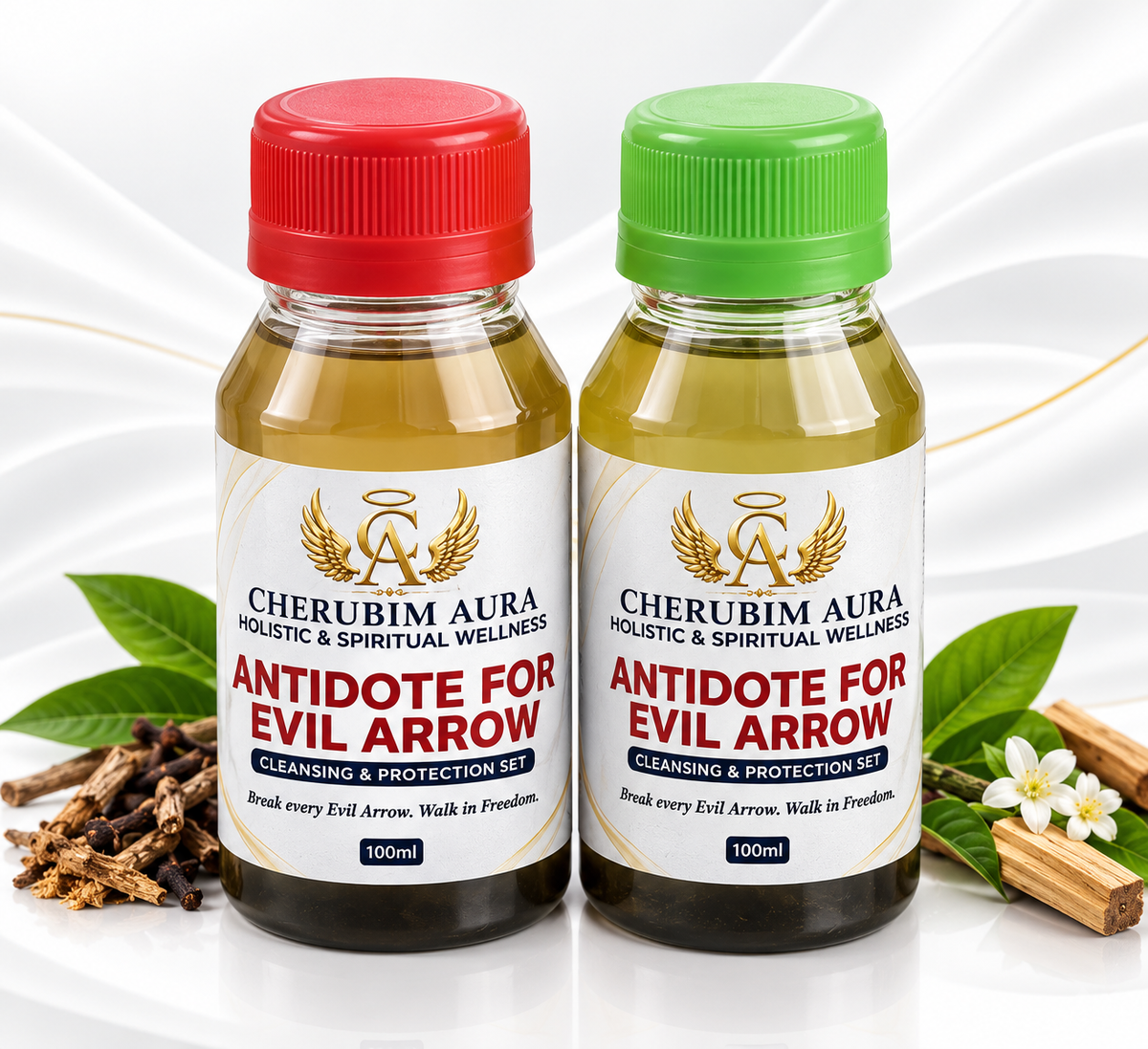 Cherubim Aura ANTIDOTE FOR EVIL ARROW (APORO OFA) – Spiritual Cleansing & Protection Set | 100ml