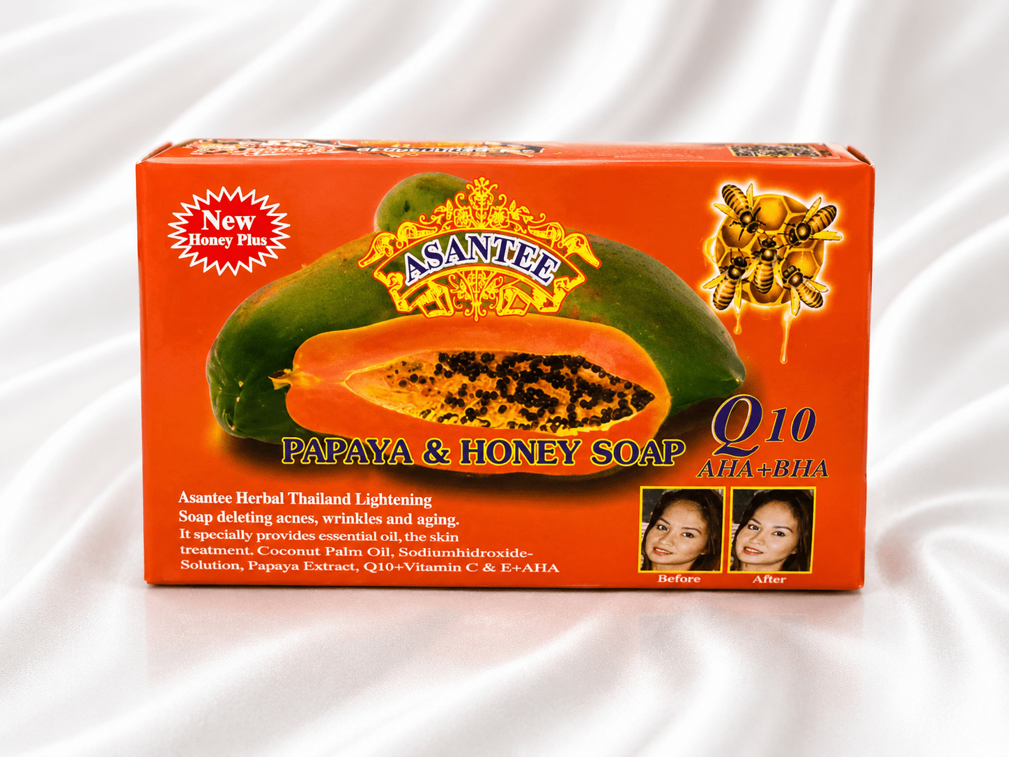 Asantee Herbal Brightening Soap – Papaya, Carrot, Honey & Arbutin Face & Body Cleansing Bar – 4 Variants - Skincare - Cherubim Aura