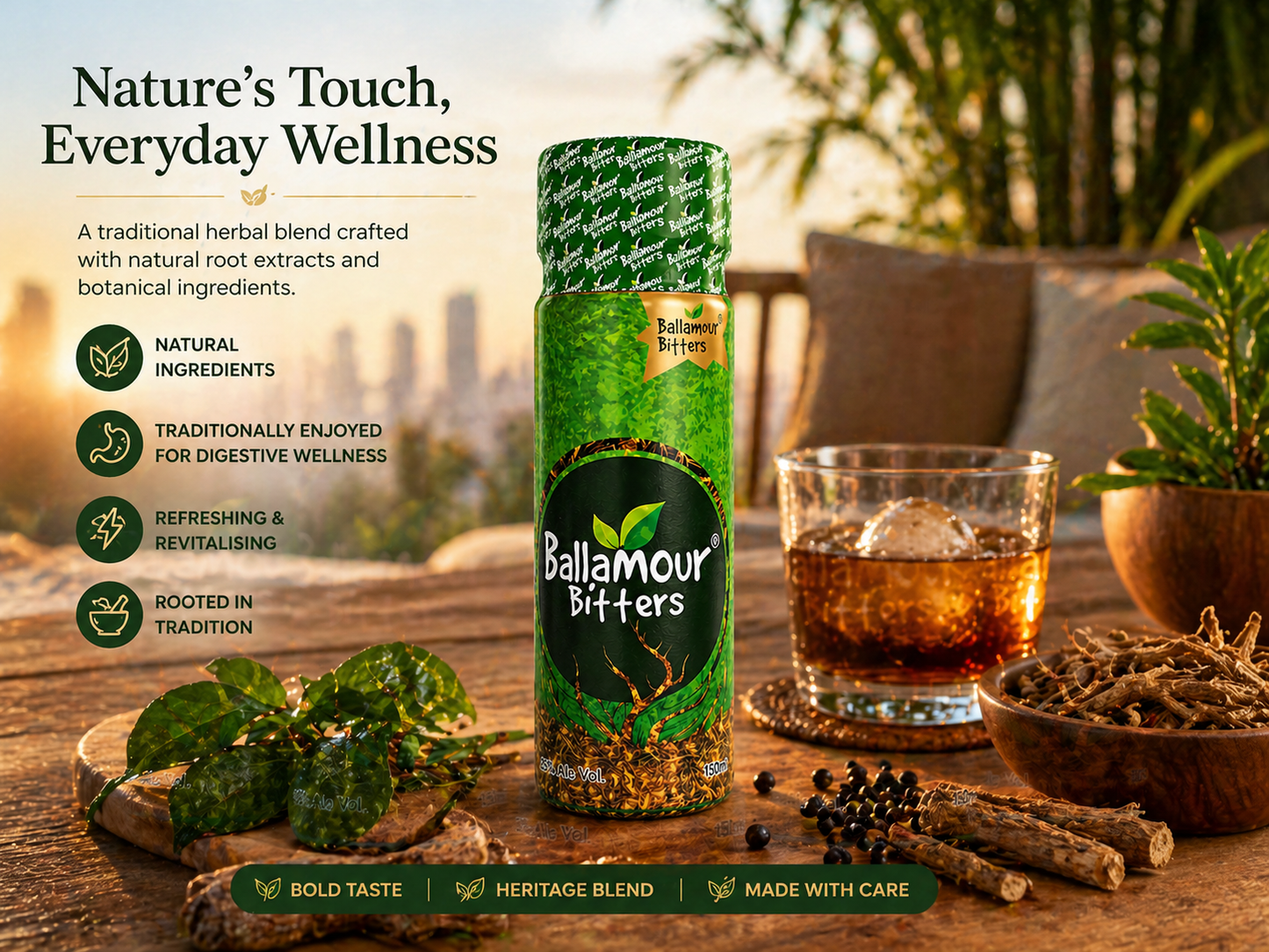 Ballamour Bitters - Traditional Herbal Vitality & Digestive Wellness Drink - herb - Cherubim Aura