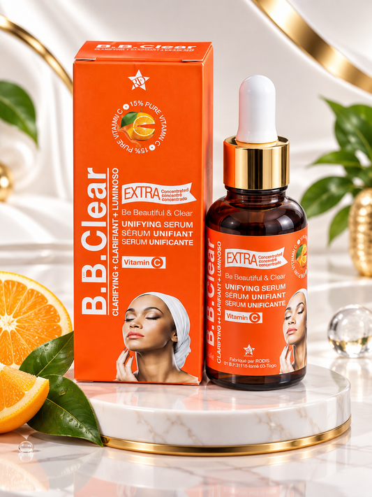 B.B. Clear Vitamin C Unifying Serum 30ml – Concentrated Facial Serum for Radiant & Even-Looking Skin