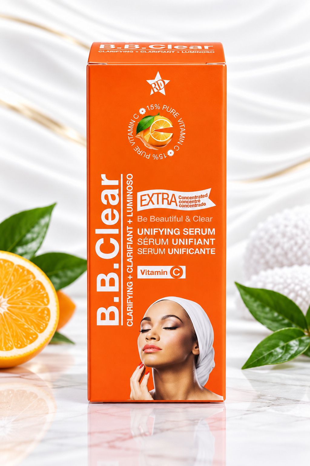 An orange rectangular box of B.B.