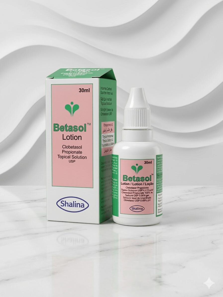 Betasol Clobetasol Propionate Scalp & Skin Lotion 30ml - Topical Corticosteroid Lotion - Cherubim Aura