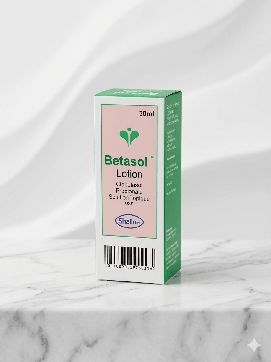 Betasol Clobetasol Propionate Scalp & Skin Lotion 30ml - Topical Corticosteroid Lotion - Cherubim Aura