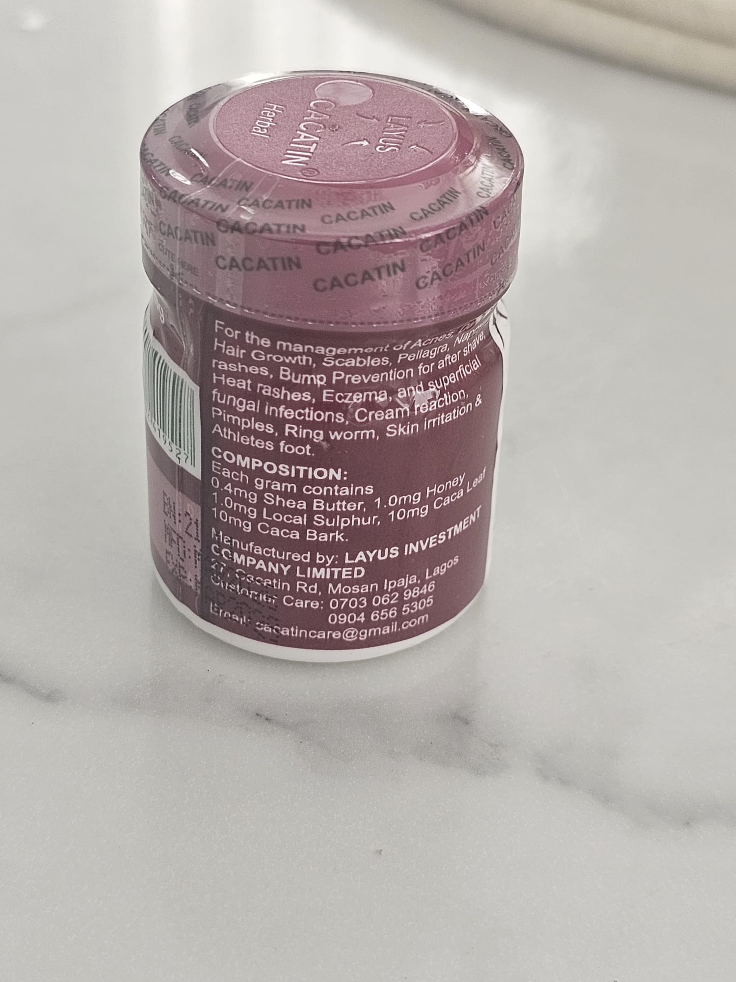 CACATIN Herbal Antiseptic Cream | Multi-Purpose Herbal Skin Care Cream | 20g - Antiseptic Cream - Cherubim Aura