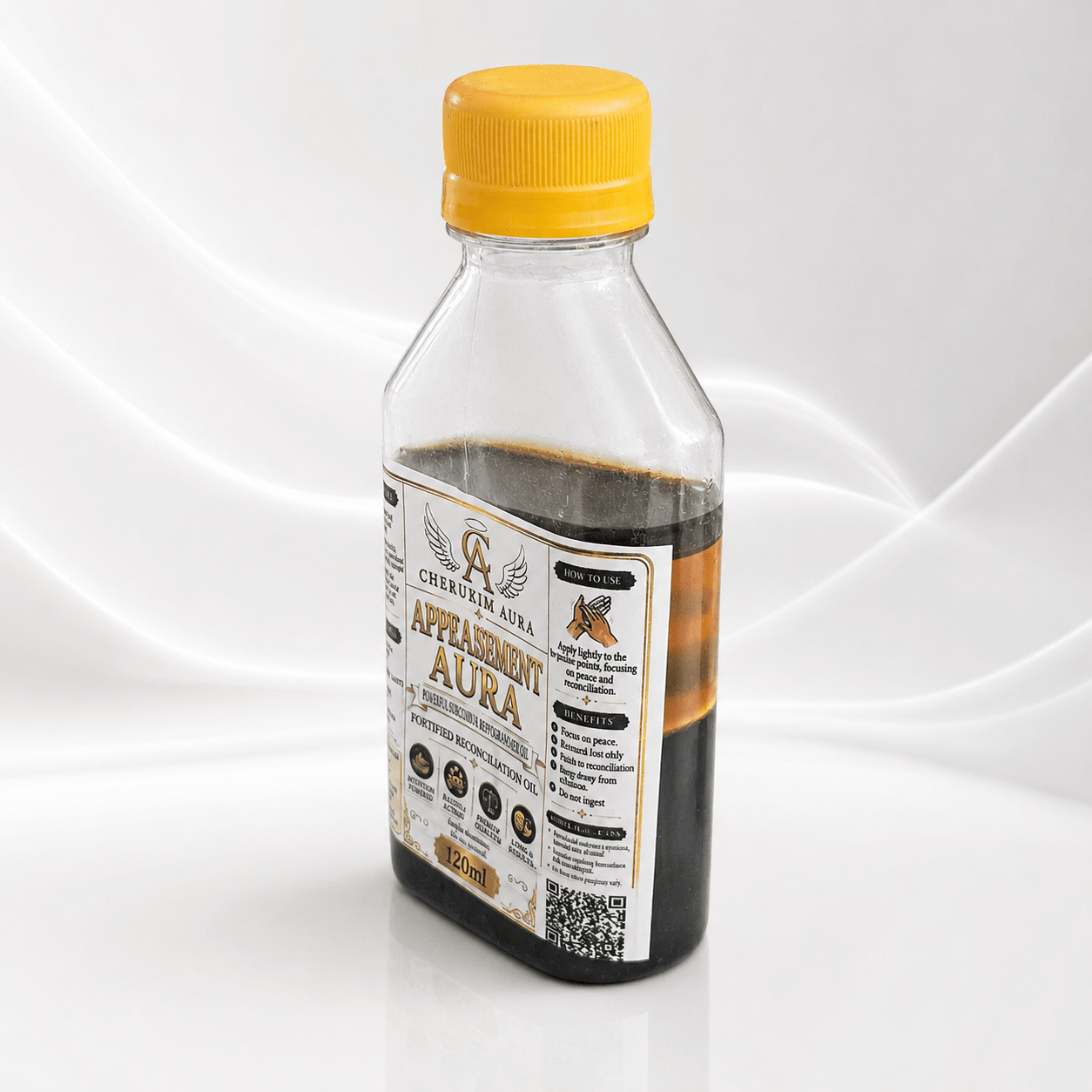 Cherubim Aura Appeasement Healing Discord & Restoring Grace Fortified Oil – 120ml - Spiritual Oil - Cherubim Aura