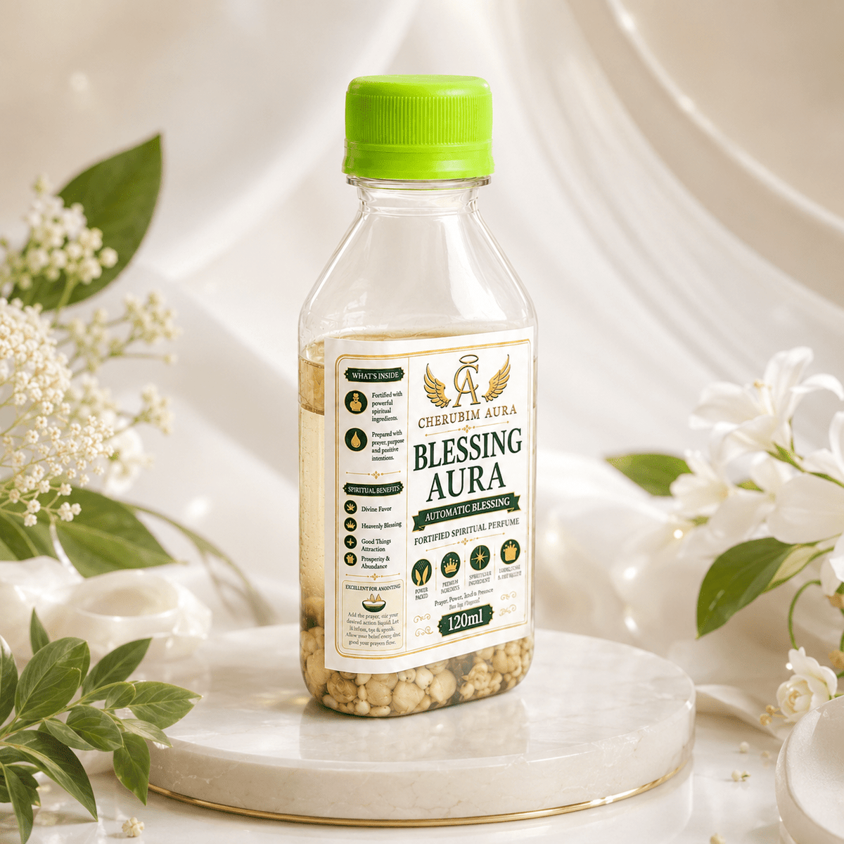 Cherubim Aura Blessing Automatic Blessings Fortified Spiritual Oil – 120ml - Spiritual Oil - Cherubim Aura