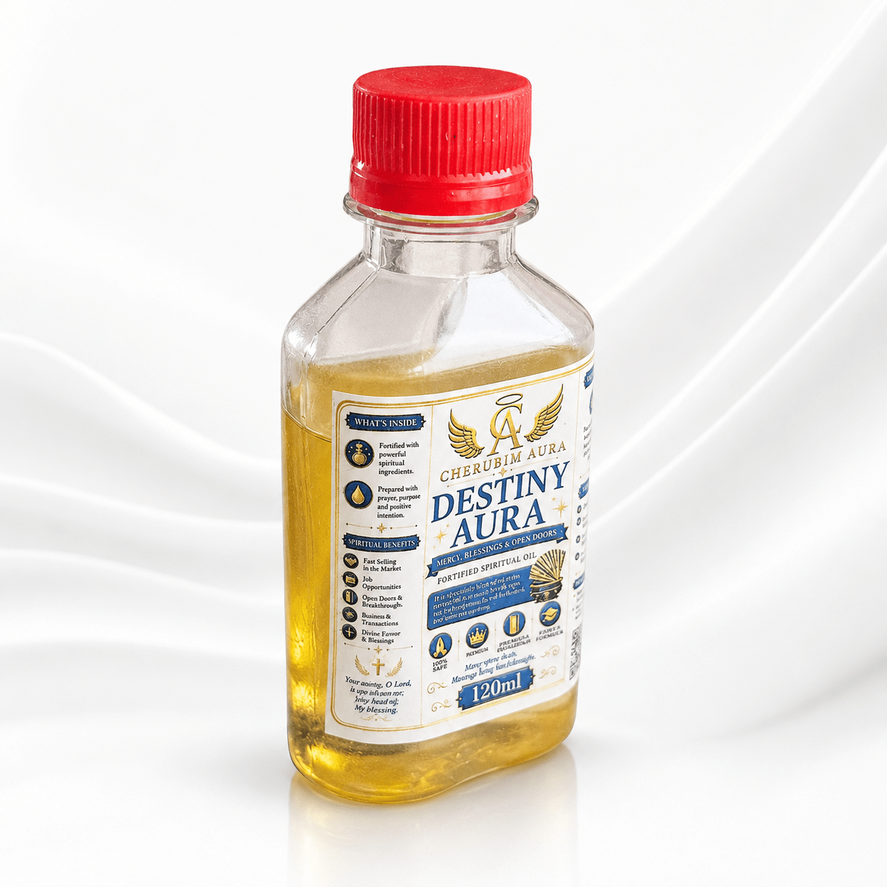 Cherubim Aura Destiny Mercy, Blessings & Open Doors Fortified Spiritual Oil – 120ml - Spiritual Oil - Cherubim Aura