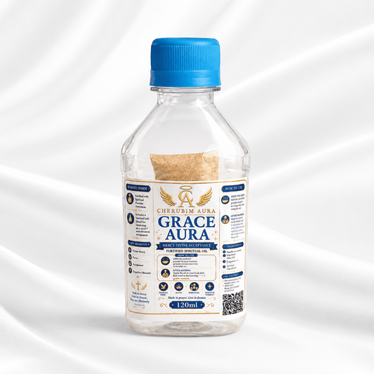 Cherubim Aura Grace Mercy & Divine Acceptance Fortified Spiritual Oil – 120ml - Spiritual Oil - Cherubim Aura