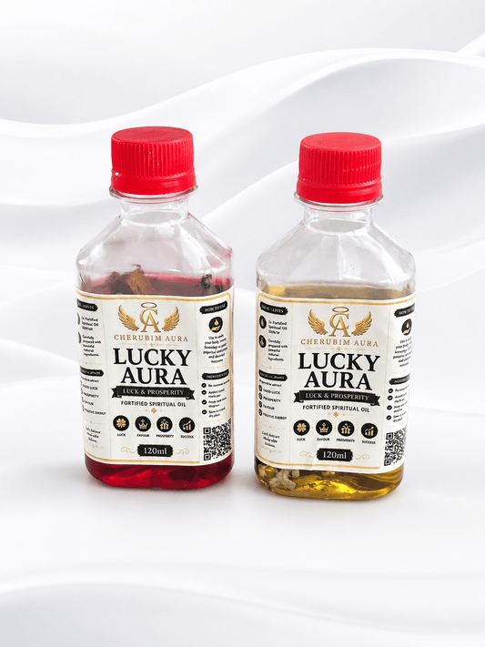 Cherubim Aura Lucky Luck & Prosperity Fortified Spiritual Oil – 120ml - Spiritual Oil - Cherubim Aura