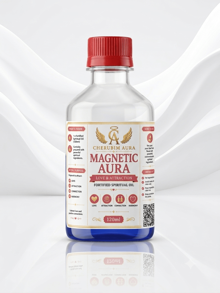 Cherubim Aura Magnetic Love & Attraction Fortified Spiritual Oil – 120ml - Spiritual Oil - Cherubim Aura