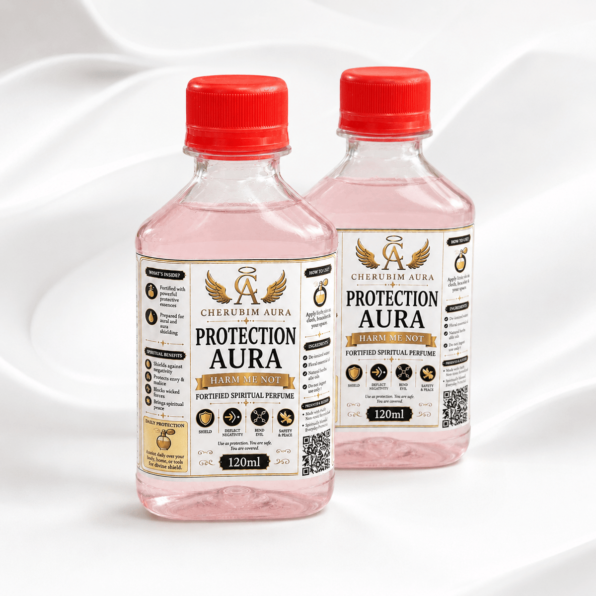Cherubim Aura Protection Harm Me Not Fortified Spiritual Perfume – 120ml - Spiritual Oil - Cherubim Aura