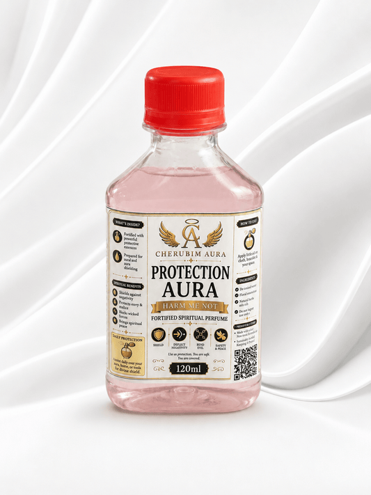 Cherubim Aura Protection Harm Me Not Fortified Spiritual Perfume – 120ml - Spiritual Oil - Cherubim Aura