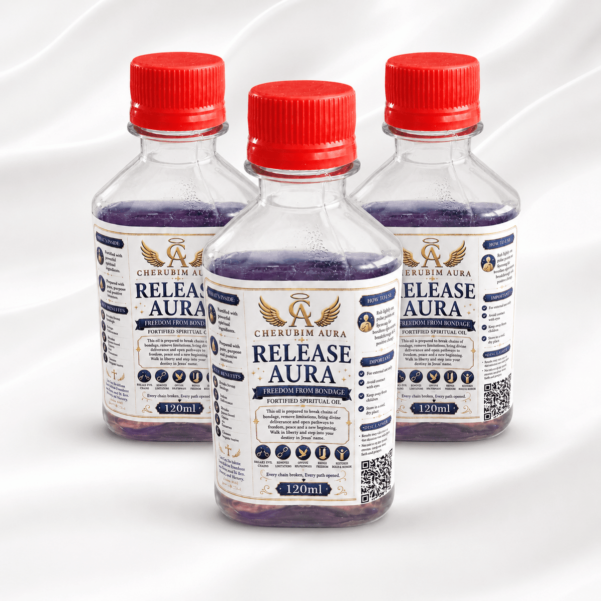 Cherubim Aura Release Freedom From Bondage Fortified Spiritual Oil – 120ml - Spiritual Oil - Cherubim Aura