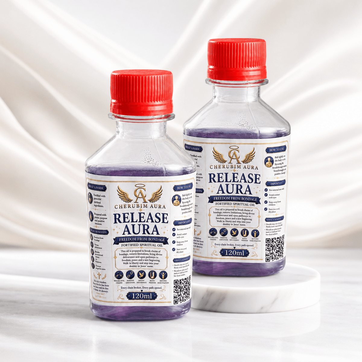 Cherubim Aura Release Freedom From Bondage Fortified Spiritual Oil – 120ml - Spiritual Oil - Cherubim Aura