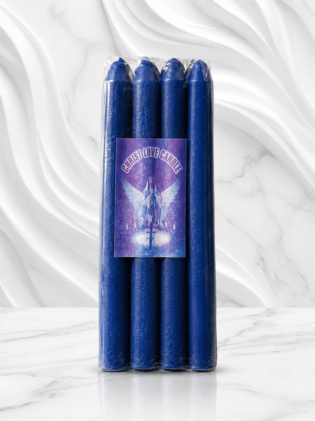 Christ Love Prayer Candles Pack of 8 – Spiritual & Devotional Candles – 3 Colours - Spiritual Candles - Cherubim Aura