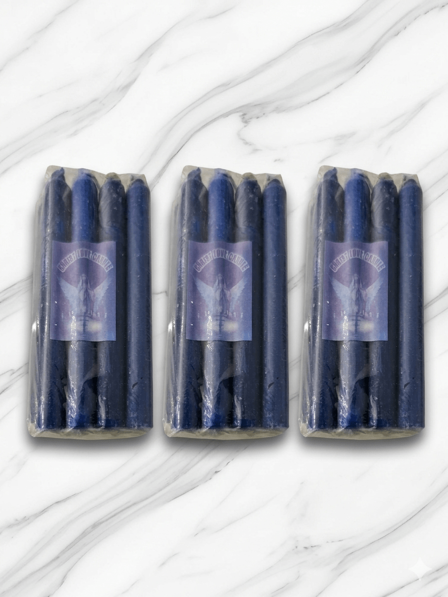 Christ Love Prayer Candles Pack of 8 – Spiritual & Devotional Candles – 3 Colours - Spiritual Candles - Cherubim Aura