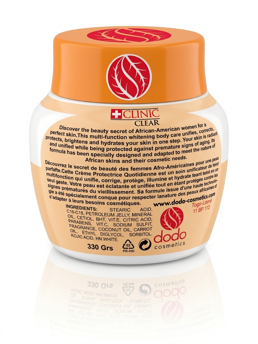 Clinic Clear Whitening Cream 330g - Brightening Body Lotion - Skincare - Cherubim Aura