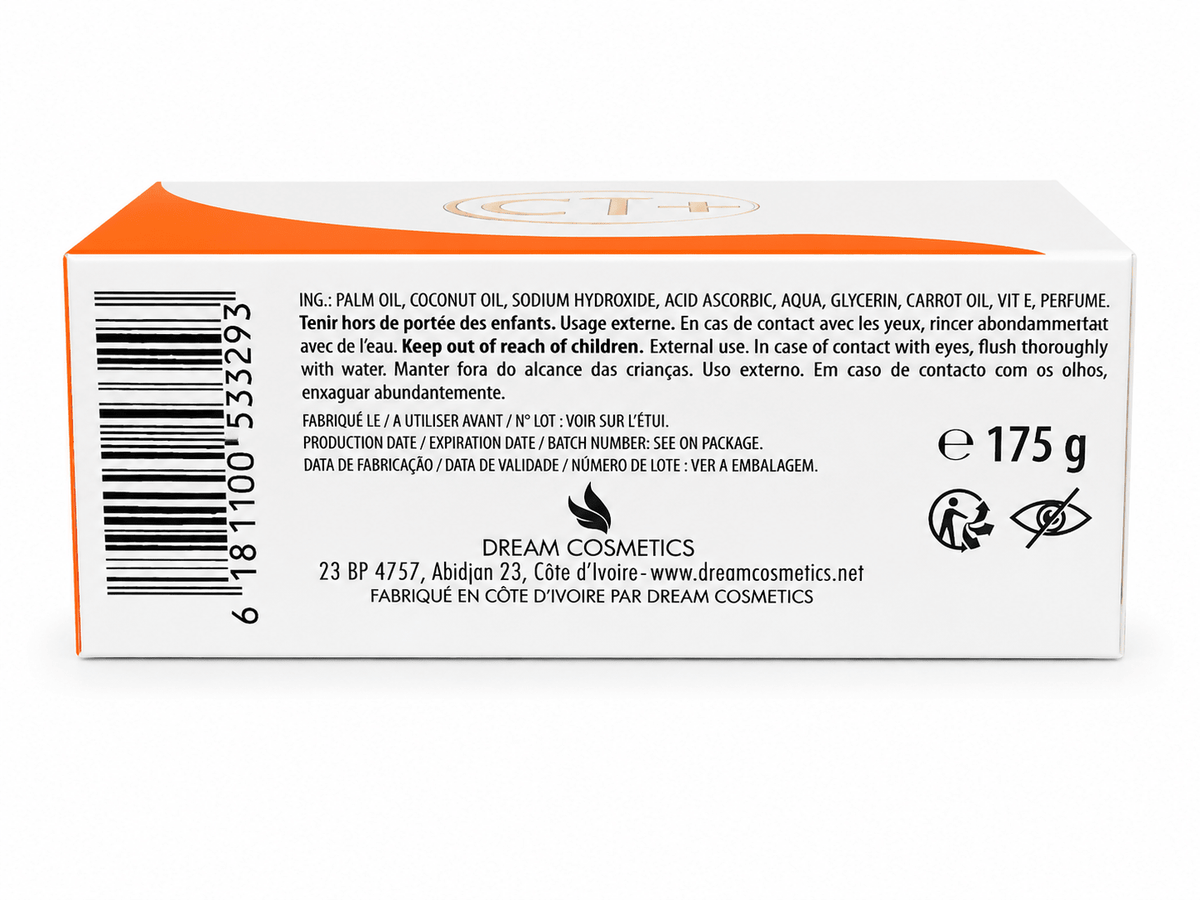 CT+ Clear Therapy Clarifying Soap – Carrot Oil Purifying Beauty Bar - Body Soap - Cherubim Aura