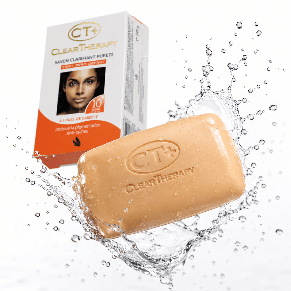 CT+ Clear Therapy Clarifying Soap – Carrot Oil Purifying Beauty Bar - Body Soap - Cherubim Aura