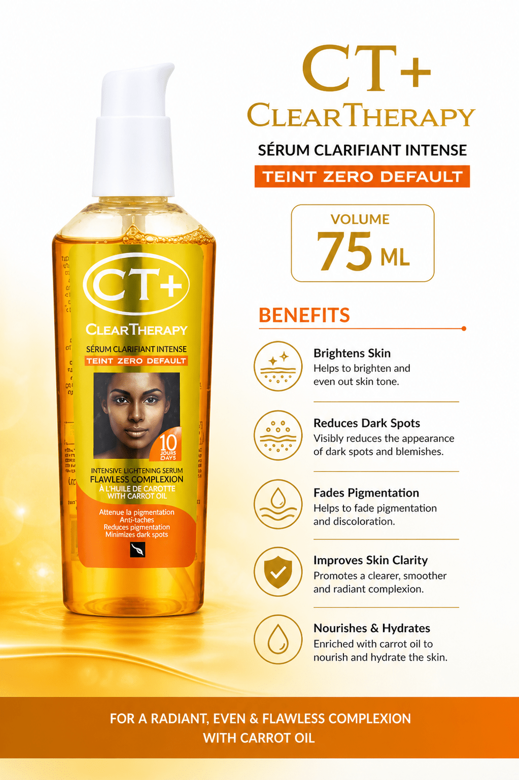 CT+ Clear Therapy Flawless Complexion Kit – Carrot Oil Skincare Set - Skincare - Cherubim Aura
