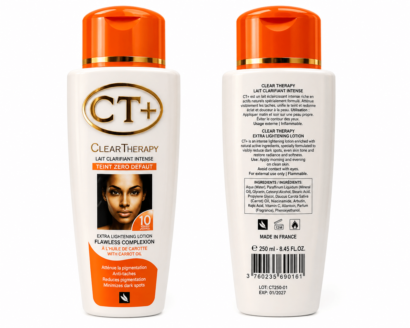 CT+ Clear Therapy Flawless Complexion Kit – Carrot Oil Skincare Set - Skincare - Cherubim Aura