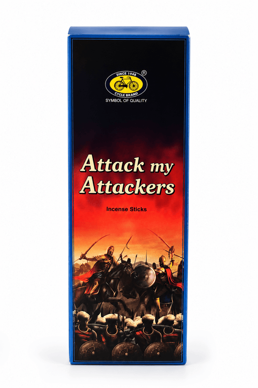 Cycle Brand Attack My Attackers Premium Incense Sticks | 20 Slow-Burning Aromatic Incense for Prayer, Meditation & Home Fragrance - Incense - Cherubim Aura
